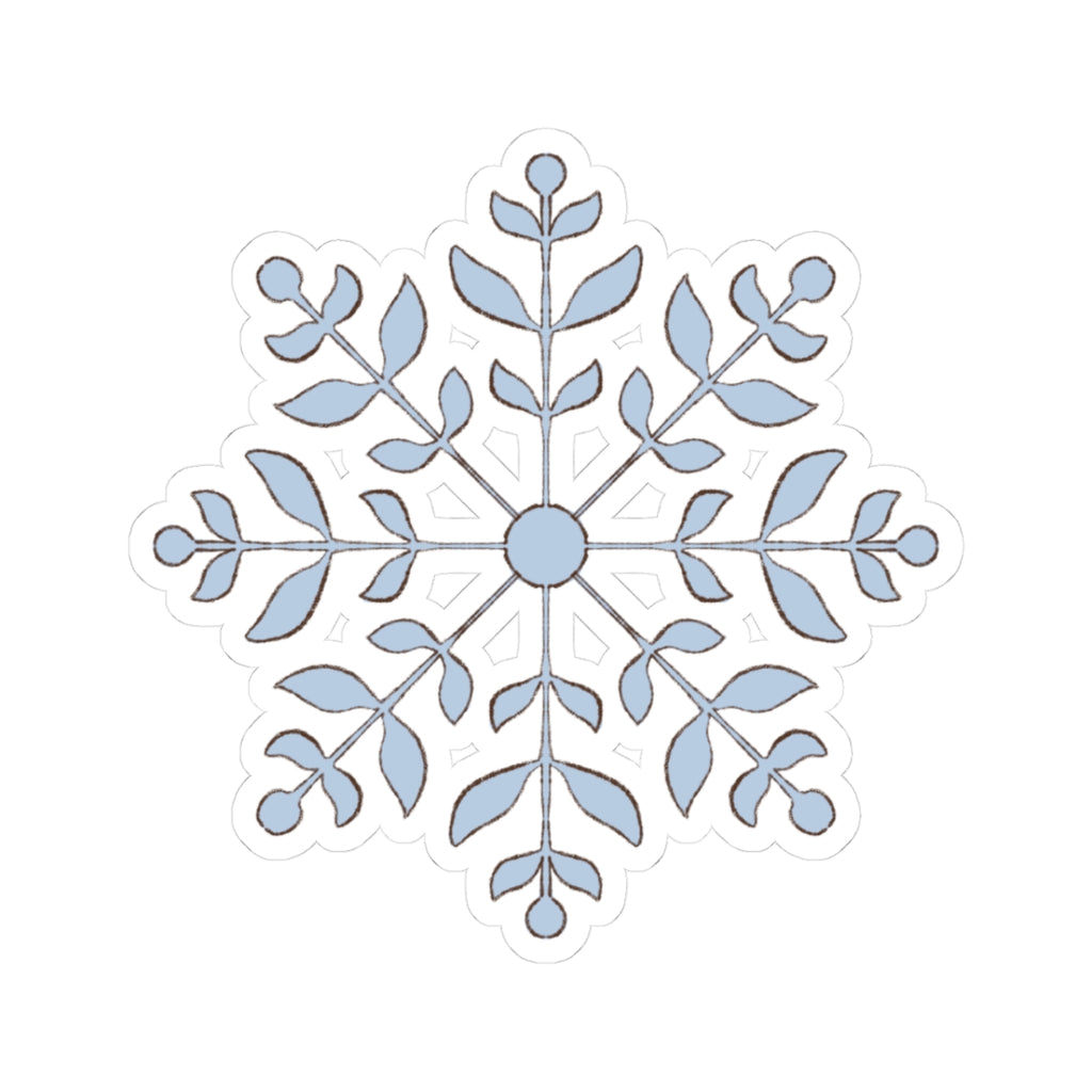 Snowflake Sticker | Cozy Winter Vinyl Decal | Festive Holiday Snowflake Design