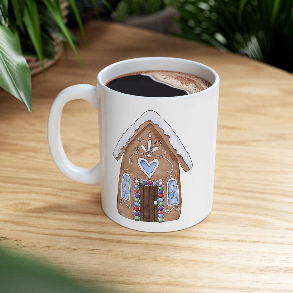 Gingerbread House Christmas Mug | Cozy Holiday Coffee Cup with Hot Cocoa Recipe
