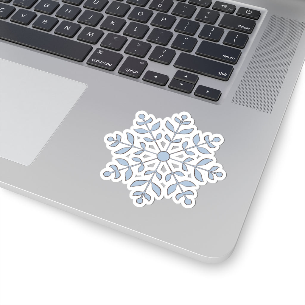 Snowflake Sticker | Cozy Winter Vinyl Decal | Festive Holiday Snowflake Design