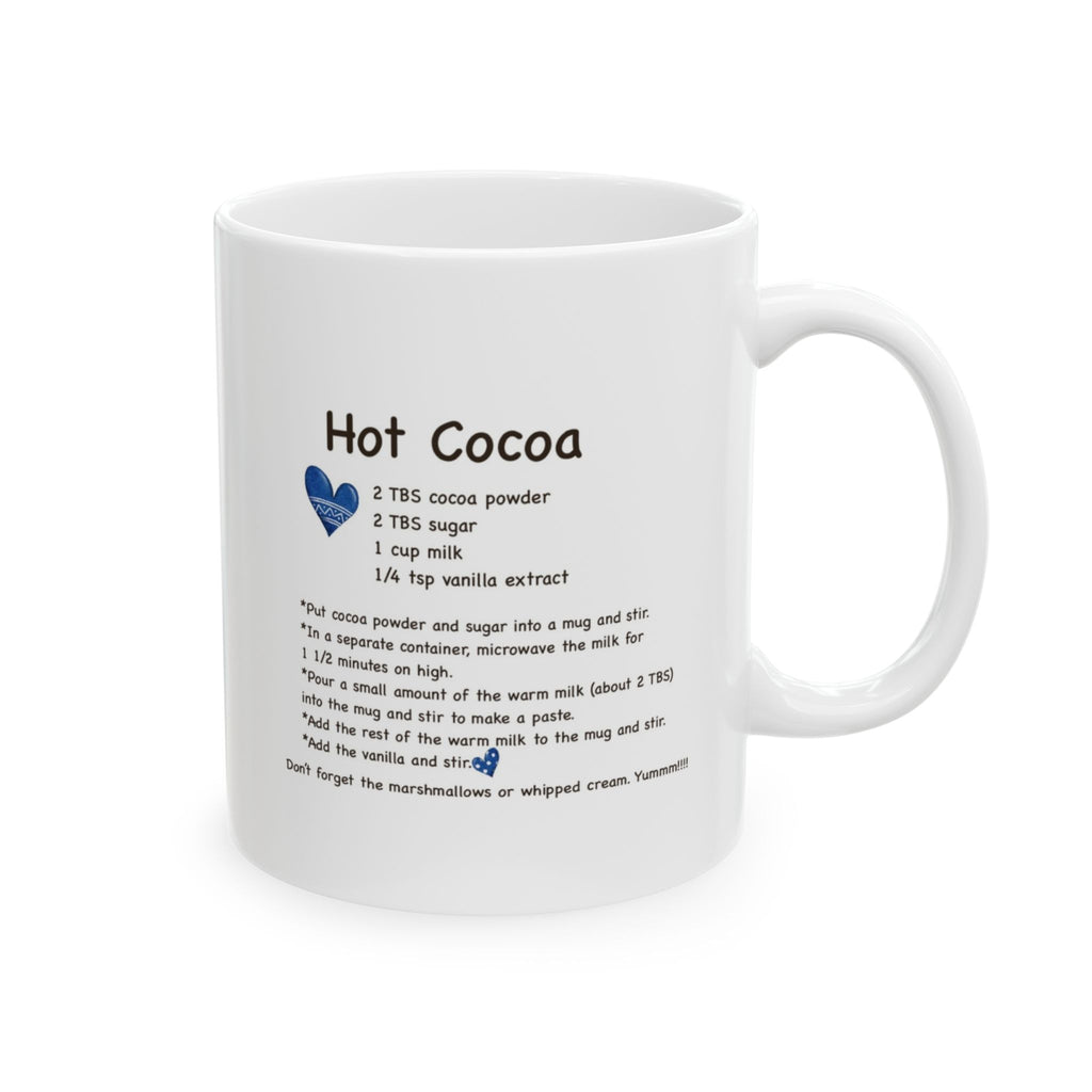 Snowman Mug | Cozy Winter Coffee Cup with Hot Cocoa Recipe | Festive Holiday Ceramic Mug