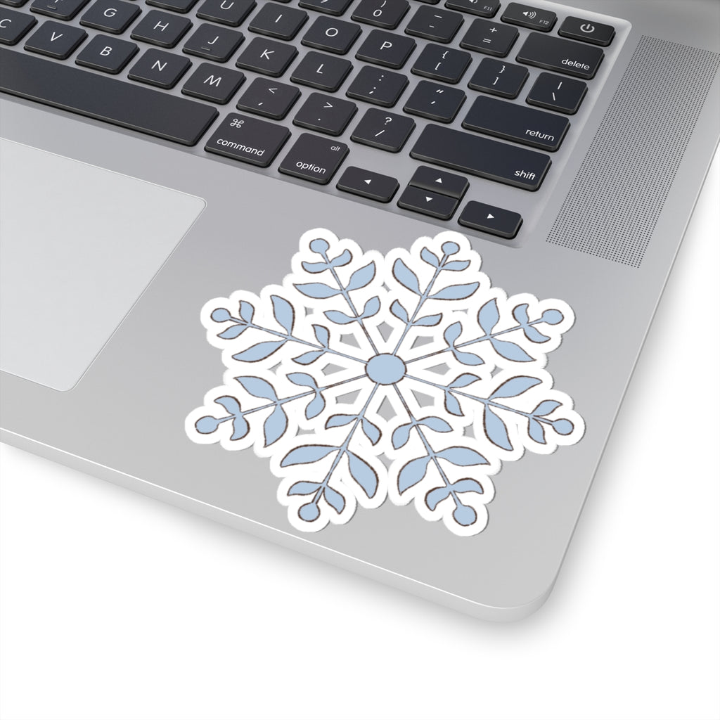 Snowflake Sticker | Cozy Winter Vinyl Decal | Festive Holiday Snowflake Design